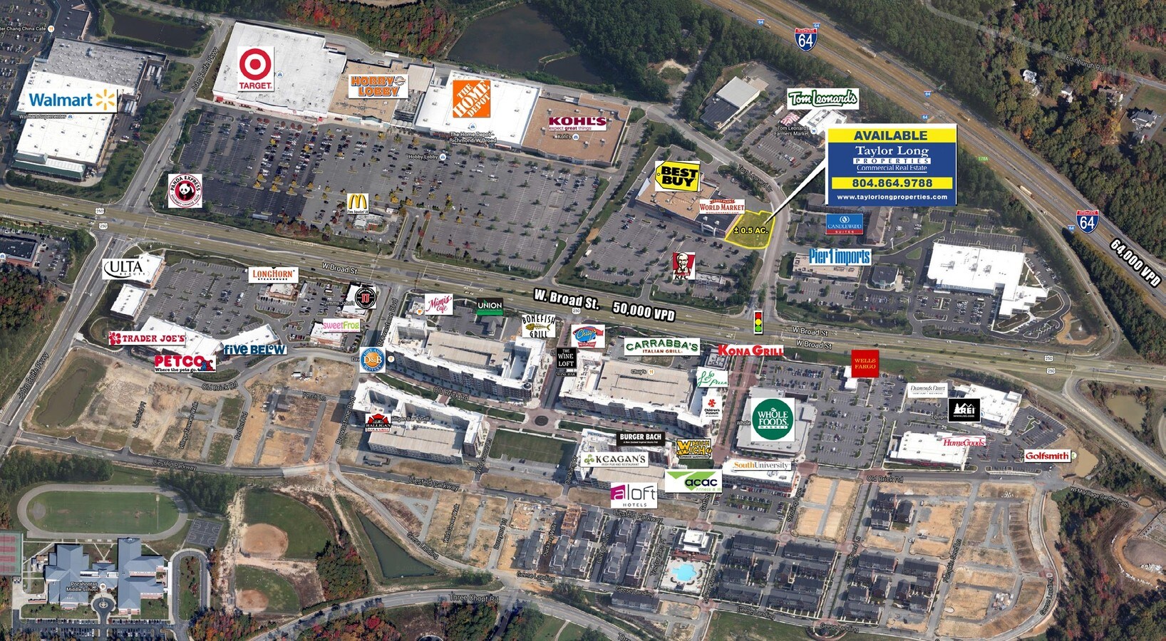 11200 W Broad St, Glen Allen, VA, 23060 Storefront Property For Lease on