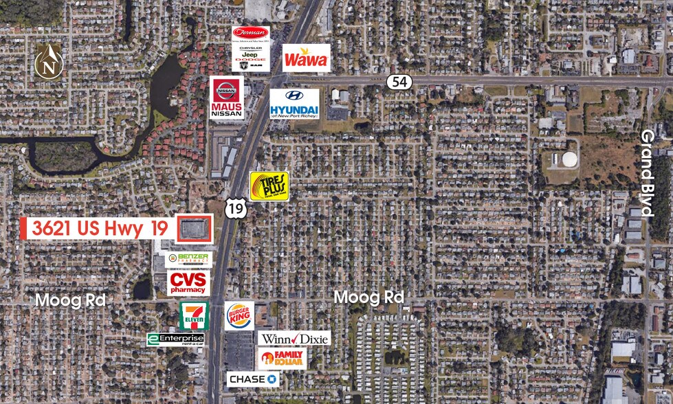 3621 us highway 19 new port richey fl 34652 retail for lease on