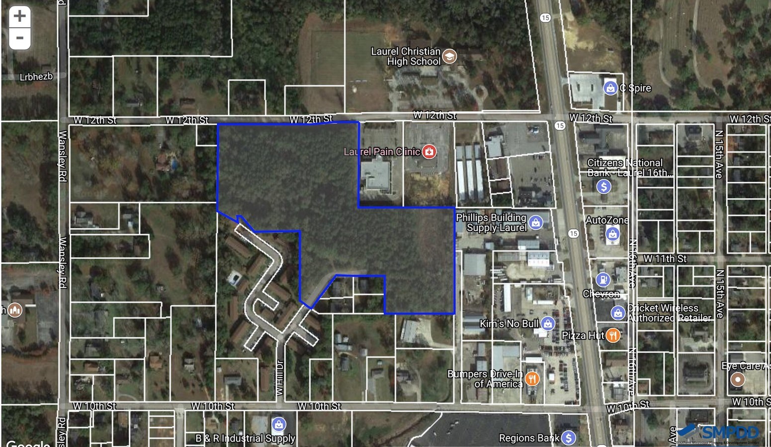 0 W 12th St Laurel Ms 39440 Commercial Property For On Survey